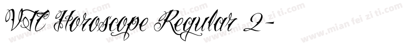 VTC Horoscope Regular 2字体转换